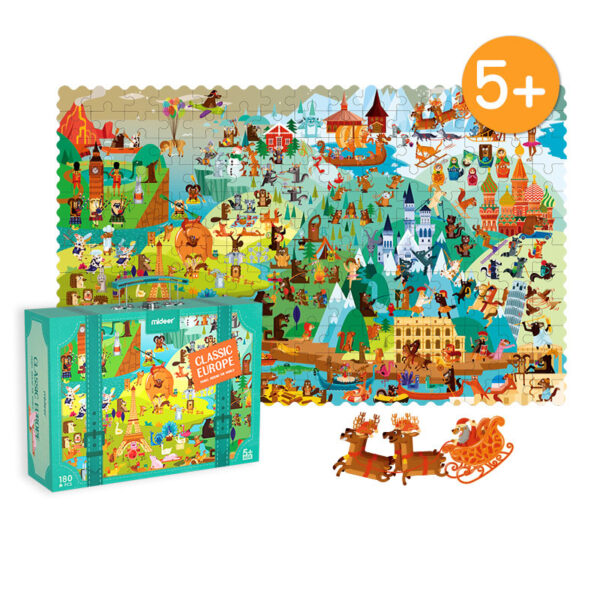 mideer World Travel Puzzles with Briefcase 180 Pieces - Image 4