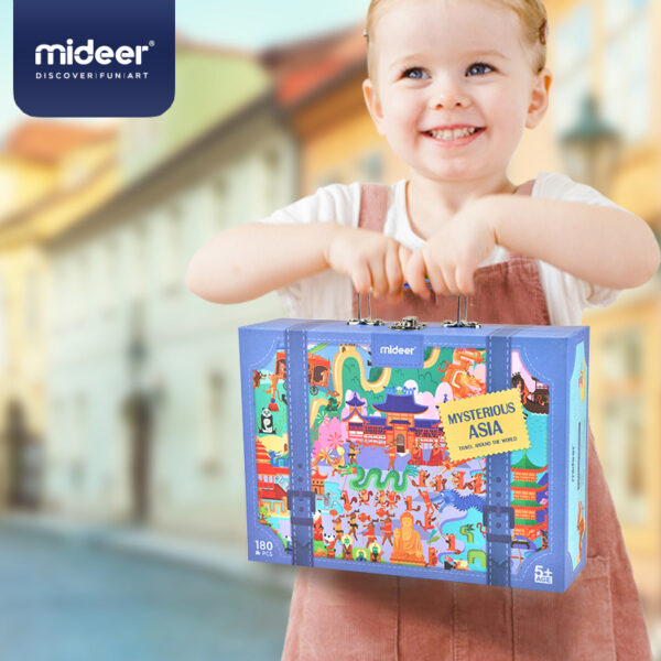 mideer World Travel Puzzles with Briefcase 180 Pieces - Image 8