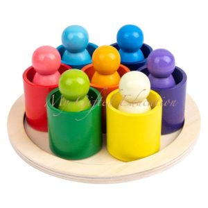 montessori color sorting cup