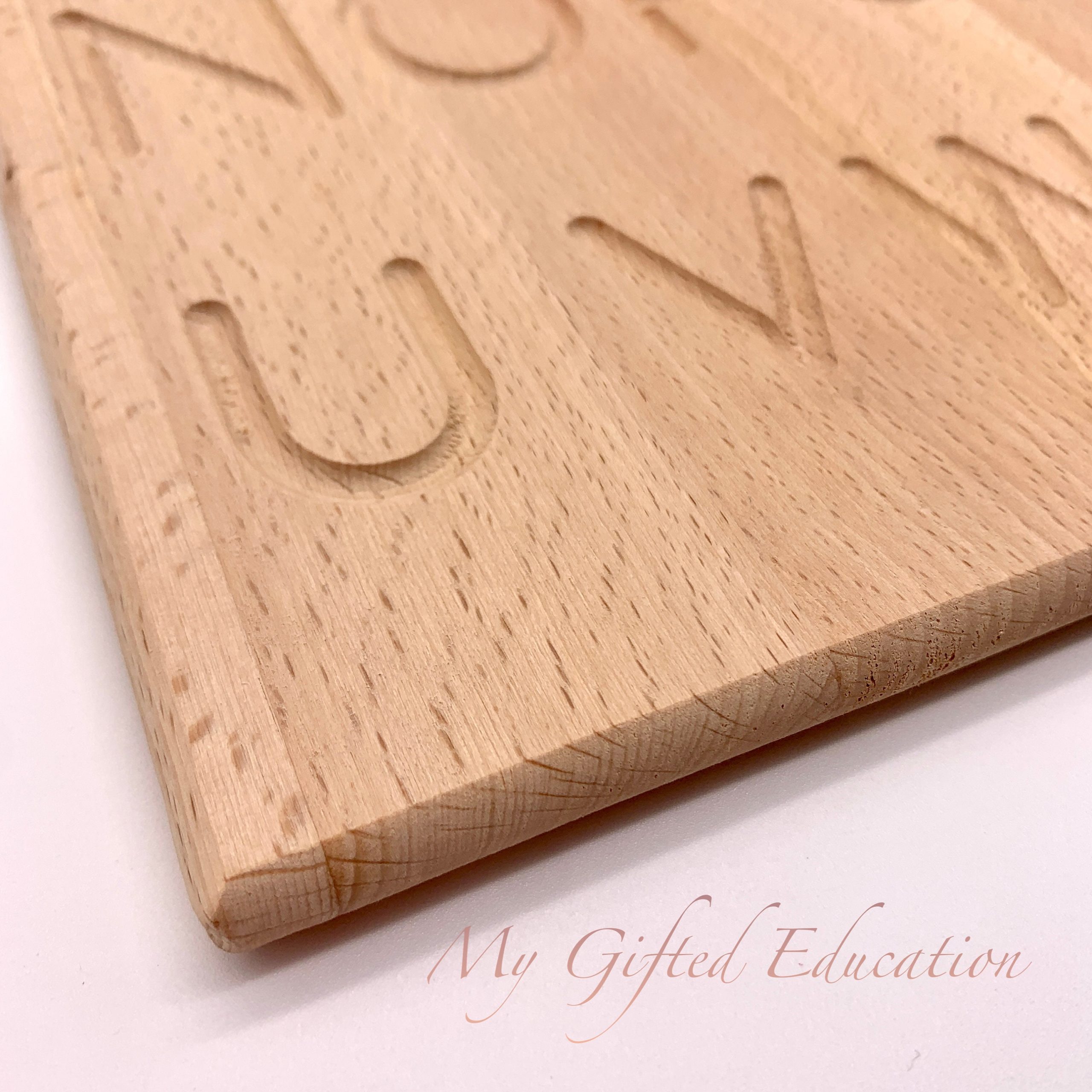 Double-sided Alphabet Tracing Board Solid Wood 